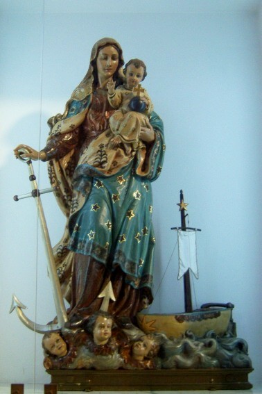 Chiesa della Nativit� di Maria Vergine: statua della Madonna del Porto Salvo