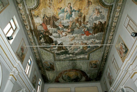 Chiesa della Madonna degli Angeli a Mosciano S.Angelo: soffitto ligneo