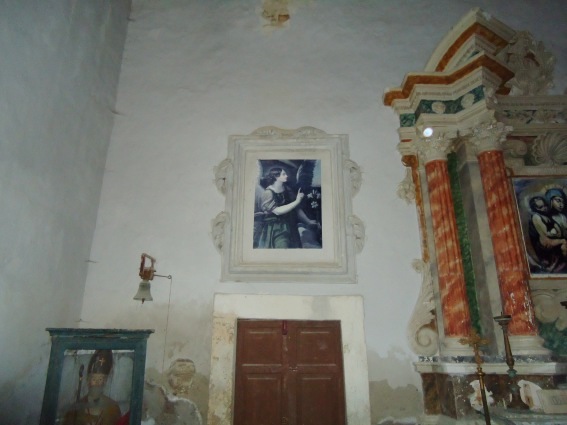 Chiesa della SS. Trinit� a Trinit� di Campli: Arcangelo Gabriele (copia da Guido Reni)